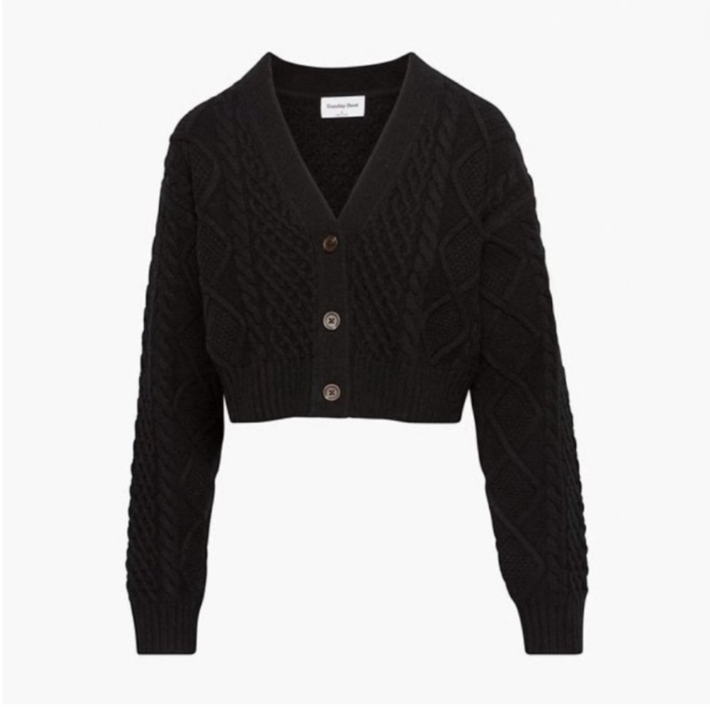 Black Aritzia Cooper Cardigan Sweater - Size XS